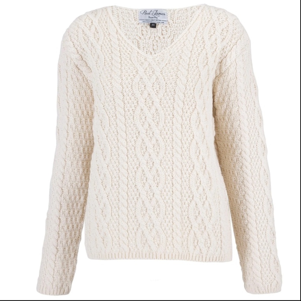 Paul James Wool Cable Knit Sweater